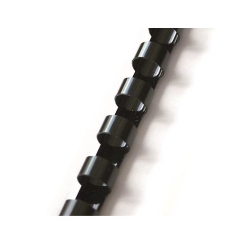 Spiralė įrišimui plastikinė 6mm, juoda (100vnt.)-Įrišimo spiralės, viršeliai-Laminavimo