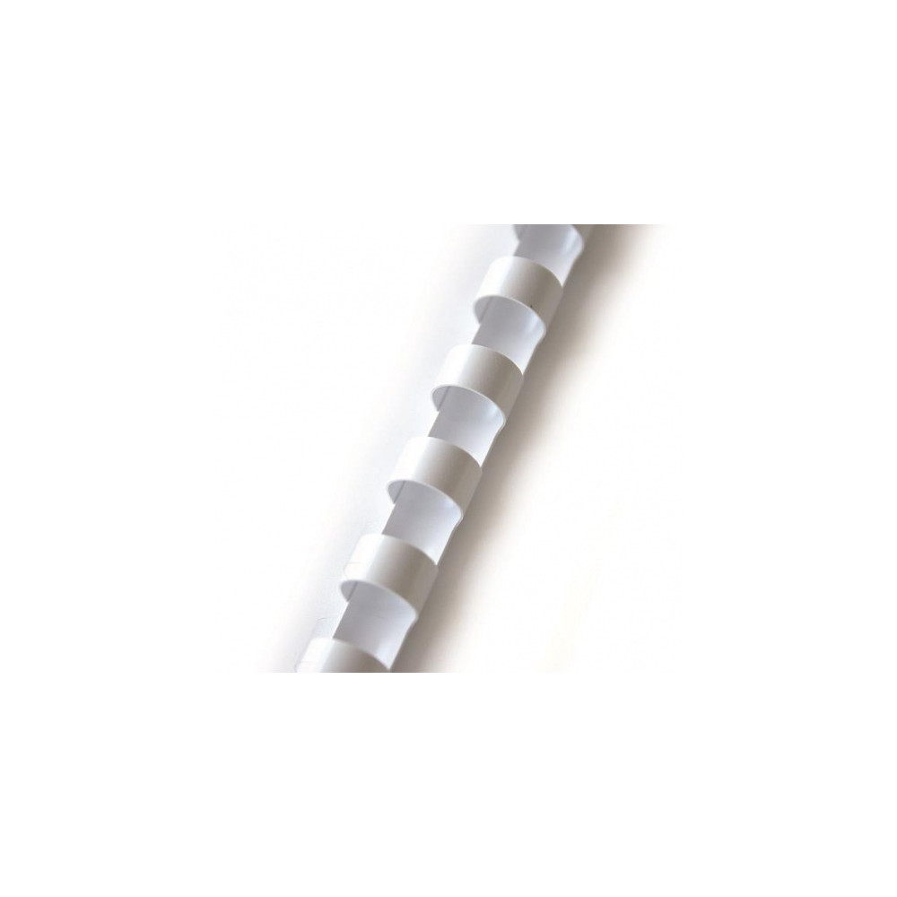 Spiralė įrišimui plastikinė 16 mm, balta (100vnt.)-Įrišimo spiralės, viršeliai-Laminavimo