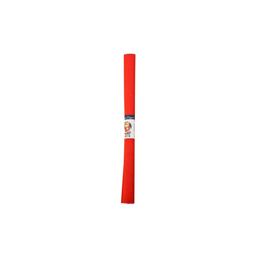 Krepinis popierius ICO CREATIVE KIDS, 200x50 cm, raudona sp.-Spalvotas, kartoninis