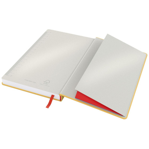Užrašų knygelė LEITZ COSY A5, 80 lapų, langeliais, geltona-Užrašų knygelės-Piešimo popierius