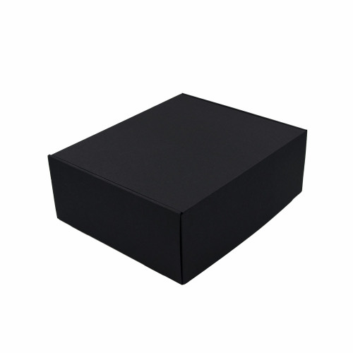 Dovanų dėžutė, juoda, didelė, 13cm aukščio-Dėžutės su langeliu-Dovanų dėžės