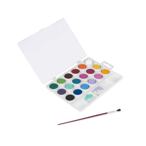 Akvareliniai dažai JOVI, 18 spalvų rinkinys-Dažai-Piešimo priemonės