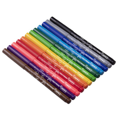 Flomasteriai JOVI, 12 spalvų rinkinys-Flomasteriai-Piešimo priemonės