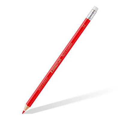 Spalvoti pieštukai, ištrinami, su trintuku STAEDTLER NORIS CLUB, 12 spalvų-Spalvoti