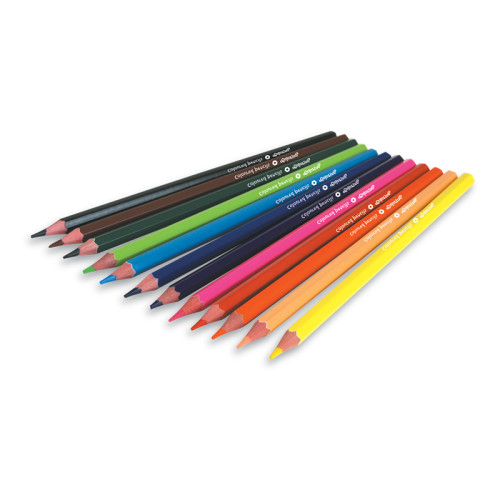 Spalvoti pieštukai COLORINO KIDS, 12 spalvų-Spalvoti pieštukai-Piešimo priemonės