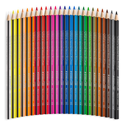 Spalvoti pieštukai Staedtler NORIS, 24 spalvos-Spalvoti pieštukai-Piešimo priemonės