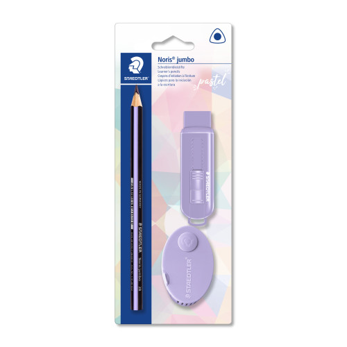 Rinkinys STAEDTLER Pastel blisteryje, pieštukas, trintukas ir drožtukas-Pieštukai