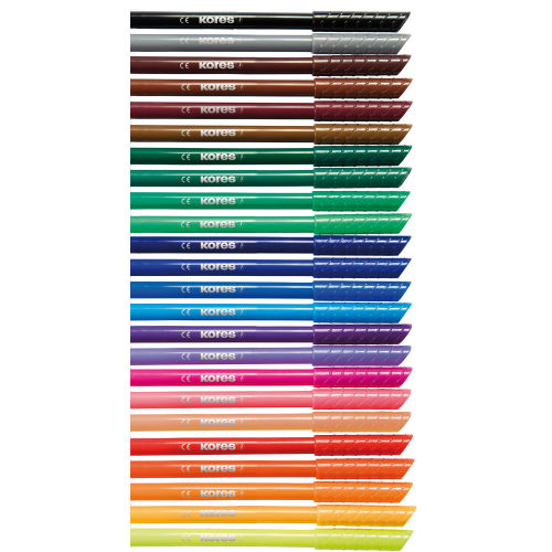 Flomasteriai KORES FINE TIP, 24 spalvų-Flomasteriai-Piešimo priemonės