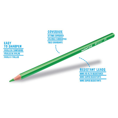 Spalvoti pieštukai CARIOCA TITA, tribriauniai, 12 spalvų-Spalvoti pieštukai-Piešimo priemonės