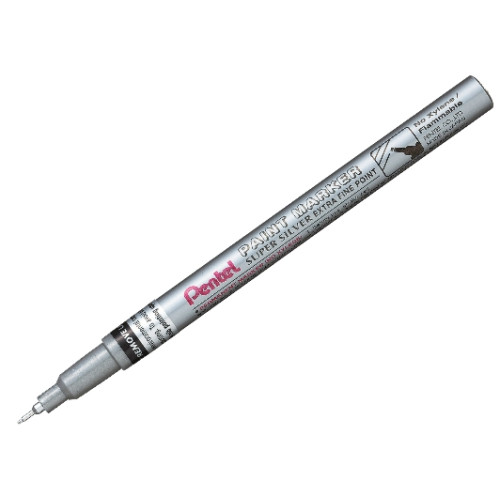 PENTEL Paint Marker žymeklis, 0,6 mm, sidabrinis-Žymekliai-Rašymo priemonės