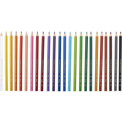 Spalvoti pieštukai PENTEL ARTS, akvareliniai 24 spalvų-Spalvoti pieštukai-Piešimo priemonės