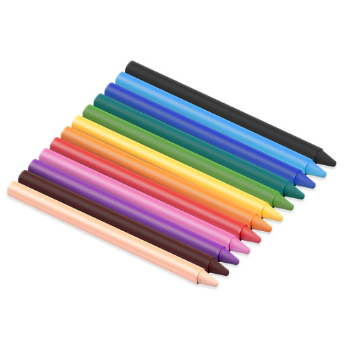 Vaškinės kreidelės JOVI Plasticolor, 12 spalvų-Kreida ir kreidelės-Piešimo priemonės