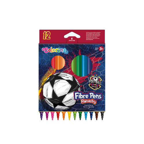 Flomasteriai 12 spalvų Football-Flomasteriai-Piešimo priemonės