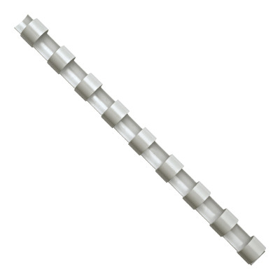 Plastikinė įrišimo spiralė FELLOWES, 6mm, balta, 100vnt-Įrišimo spiralės