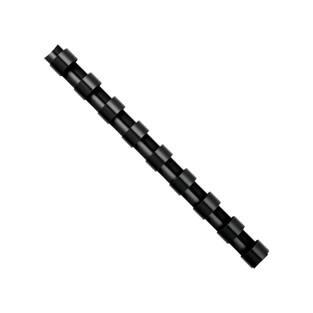 Plastikinė įrišimo spiralė FELLOWES, 8mm, juoda, 100vnt-Įrišimo spiralės