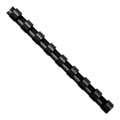 Plastikinė įrišimo spiralė FELLOWES, 8mm, juoda, 100vnt-Įrišimo spiralės