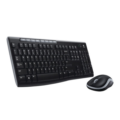 Belaidės klaviatūros ir pelės komplektas Logitech MK270, US-Klaviatūros, pelės ir