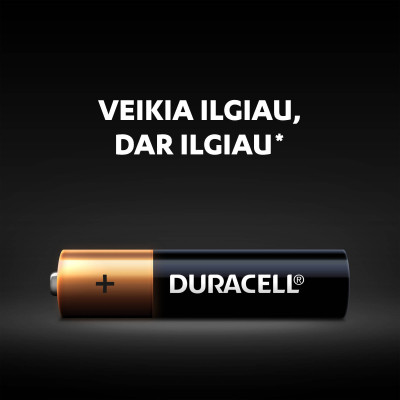 Baterijos DURACELL AAA, LR03, 4vnt-Baterijos AA, AAA-Elementai