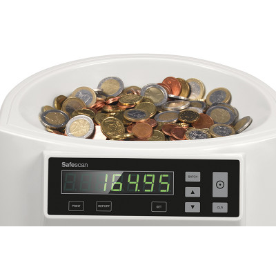 Automatinis Euro monetų skaičiavimo ir rūšiavimo aparatas SAFESCAN 1250-Pinigų skaičiuokliai