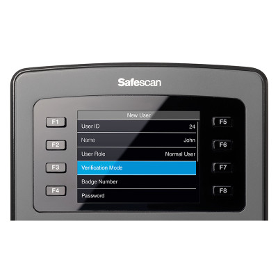 Įeigos kontrolės sistema su RFID ženklelio jutikliu Safescan TA-8010-Įeigos