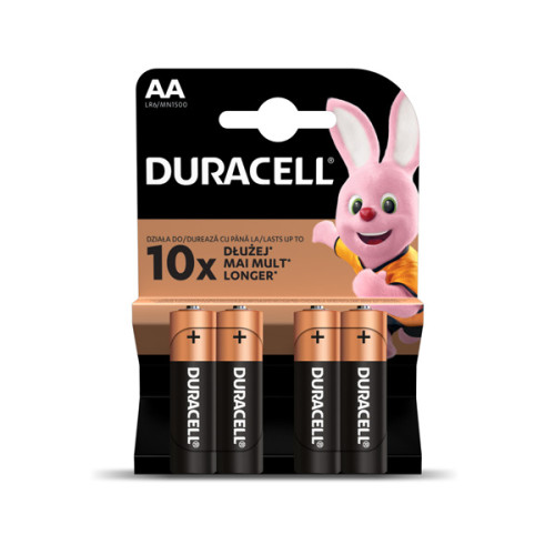 Baterijos DURACELL AA, LR6, 4vnt-Baterijos AA, AAA-Elementai