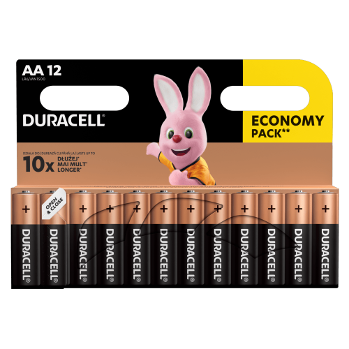 Baterijos DURACELL AA, LR6, 12vnt-Baterijos AA, AAA-Elementai
