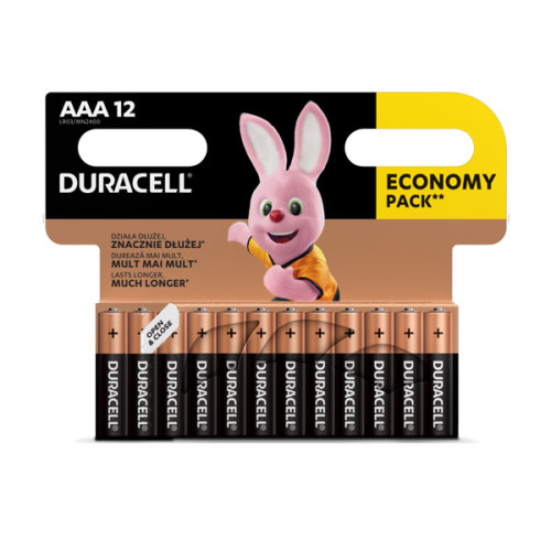 Baterijos DURACELL AAA, LR03, 12vnt-Baterijos AA, AAA-Elementai