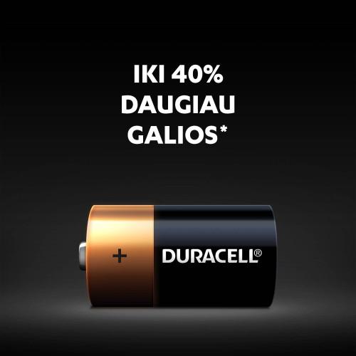Baterijos DURACELL C, LR14, 2vnt-Kiti elementai-Elementai