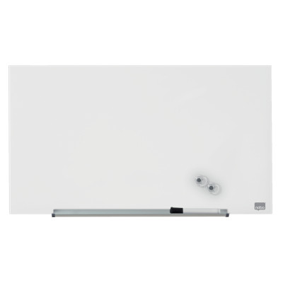 Stiklinė baltoji magnetinė lenta Nobo Impression Pro, plačiaekranė 31", 68x38 cm-Stiklinės