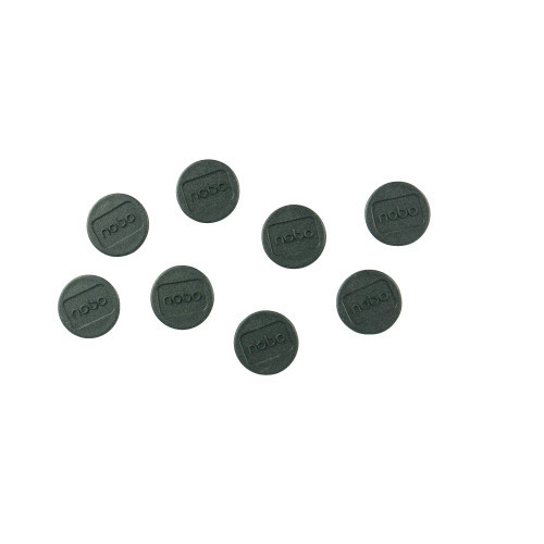 Magnetai NOBO, 20 mm, 8 vnt., juoda sp.-Rodyklės, magnetai, smeigtukai, kiti