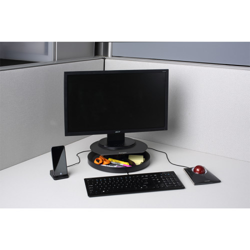 Monitoriaus stovas KENSINGTON SmartFit Spin2, juoda sp.-Kompiuterių stovai-Ergonomika
