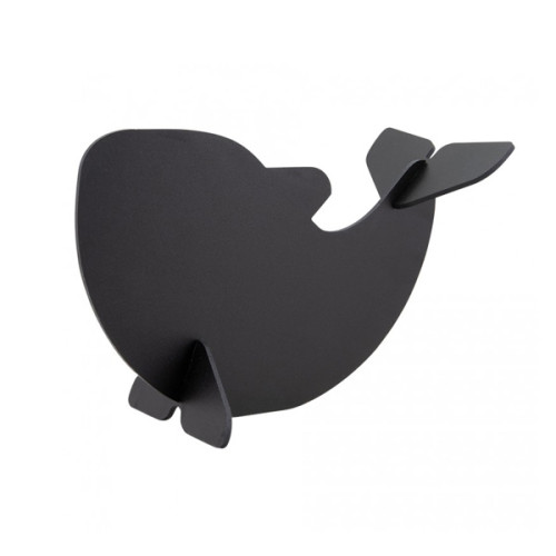 Pastatoma kreidinė lentelė SECURIT Silhouette 3D, banginio formos, juoda sp.-Magnetinės ir