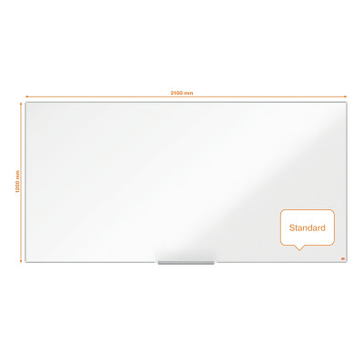 Plieninė baltoji magnetinė lenta NOBO Impression Pro, 200x100cm, aliuminio rėmas-Magnetinės ir