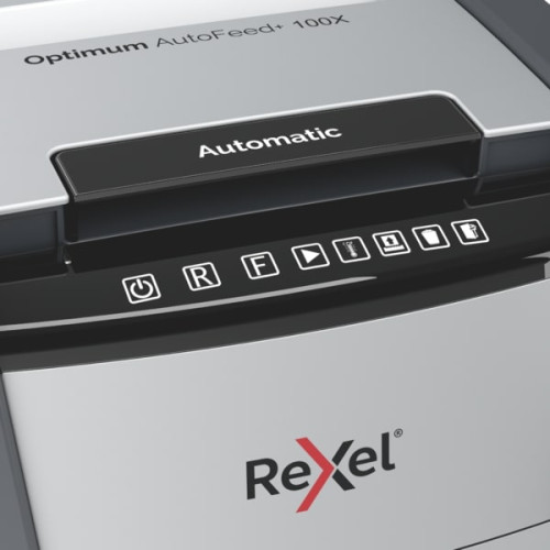 Automatinis dokumentų naikiklis Rexel Optimum Autofeed 100X, 4x28mm, P4, 34l-Dokumentų