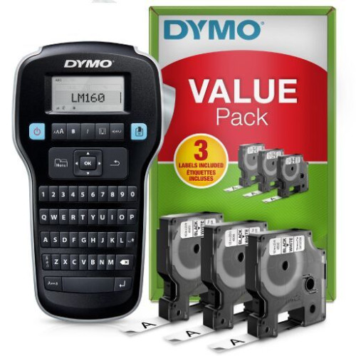 Etikečių spausdintuvas DYMO LabelManager 160 (+ 3 juostelės)-Etikečių spausdintuvai