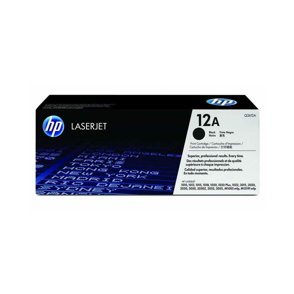 HP Nr. 12A (Q2612A), juoda kasetė lazeriniams spausdintuvams, 2000psl.-Eksploatacinės