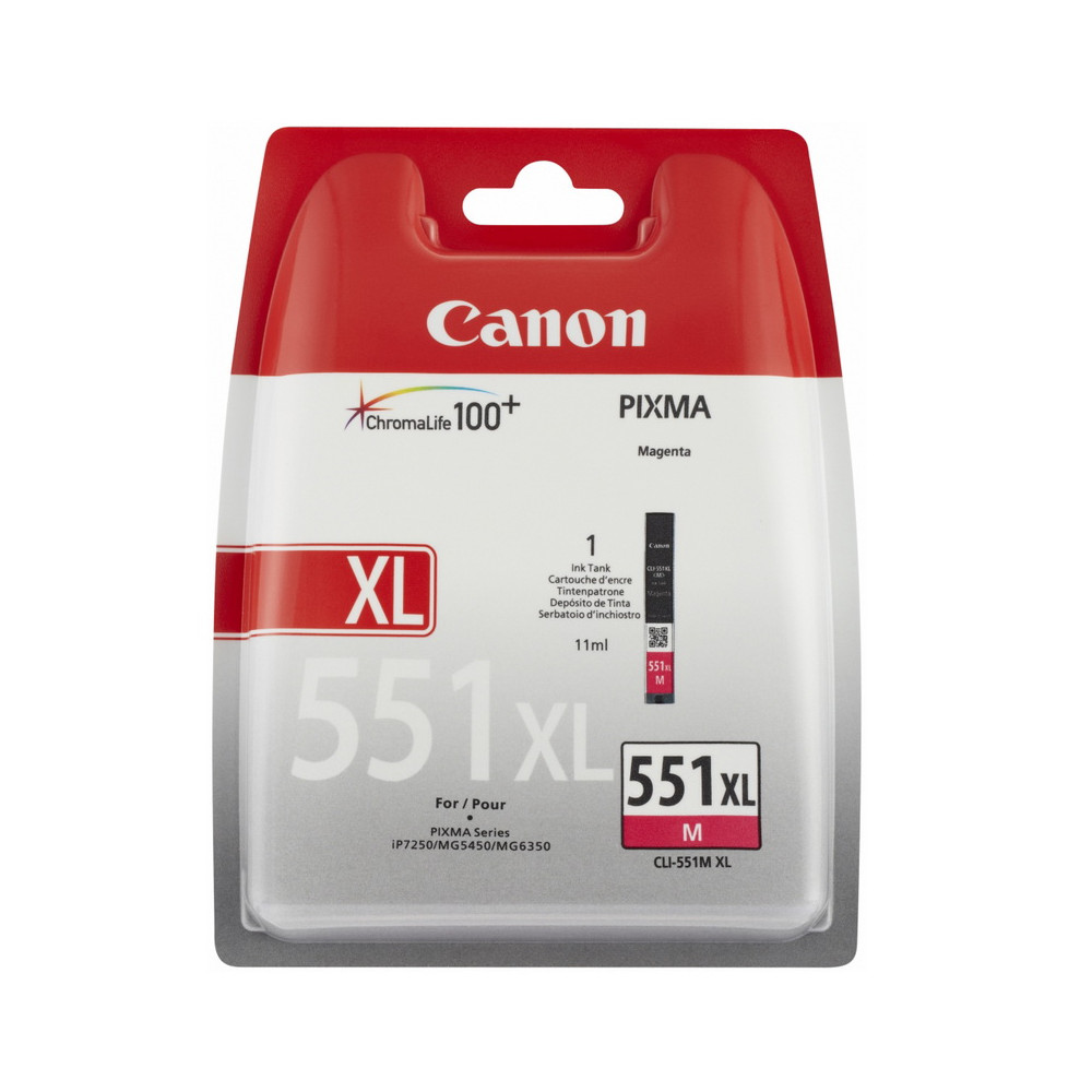 Canon CLI-551XL (6445B001), purpurinė kasetė rašaliniams spausdintuvams-Eksploatacinės