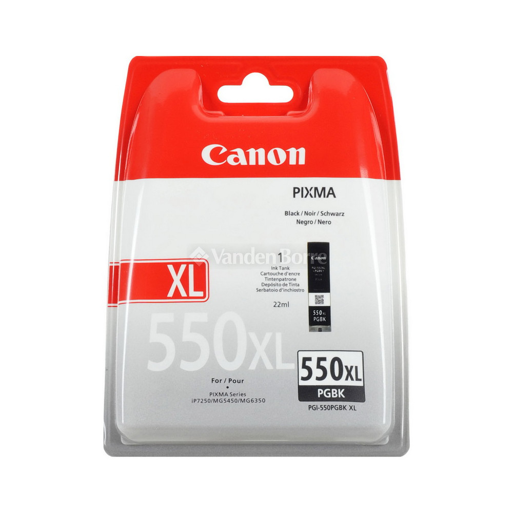 Canon PGI-550PGBKXL Dviguba pakuotė (6431B005), juoda kasetė rašaliniams