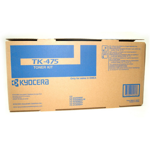 Kyocera TK-475 (1T02K30NL0), juoda kasetė lazeriniams spausdintuvams, 15000