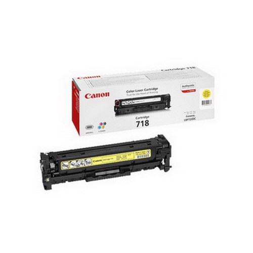 Canon CRG 718 (2659B002) geltona kasetė lazeriniams spausdintuvams, 2900 psl.-Eksploatacinės