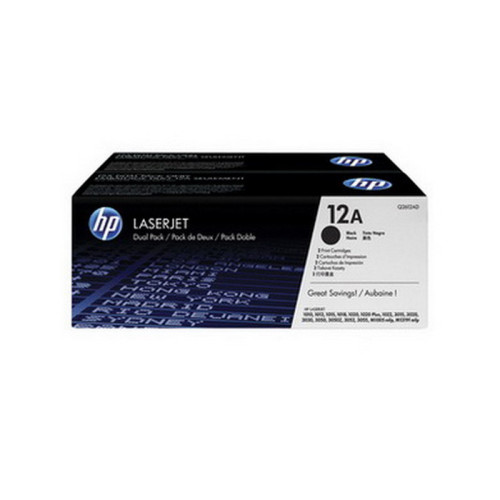 Dažomieji milteliai HP LASERJET Q2612A DUAL PACK, juoda-Eksploatacinės medžiagos