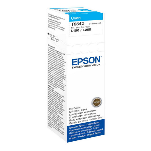 Epson (C13T66424A), žydra kasetė rašaliniams spausdintuvams-Eksploatacinės medžiagos