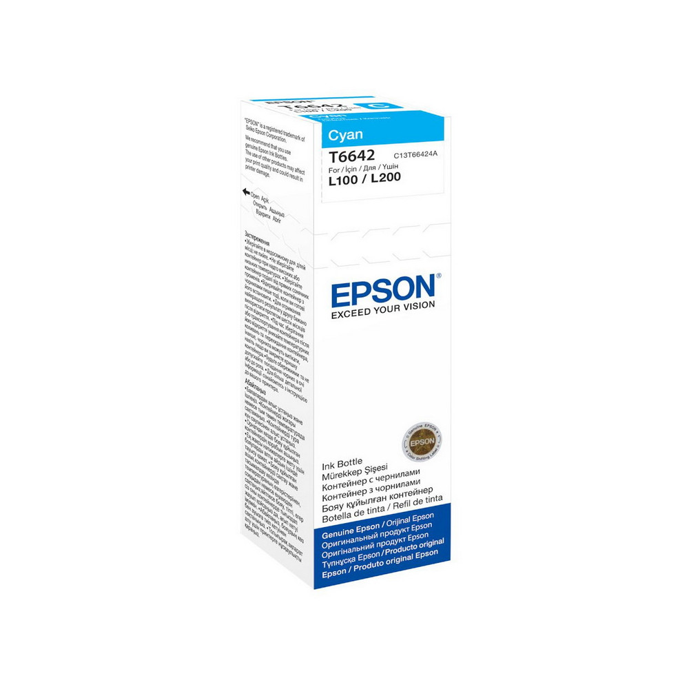Epson (C13T66424A), žydra kasetė rašaliniams spausdintuvams-Eksploatacinės medžiagos