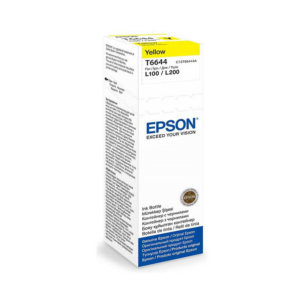 Epson (C13T66444A), geltona kasetė rašaliniams spausdintuvams-Eksploatacinės medžiagos