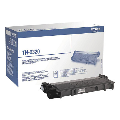 Brother TN-2320 (TN2320), juoda kasetė lazeriniams spausdintuvams, 2600 psl.-Eksploatacinės