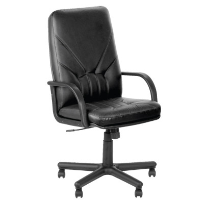 Vadovo kėdė NOWY STYL MANAGER Tilt PM64, juodos sp. oda SP-A-Kėdės-Biuro baldai