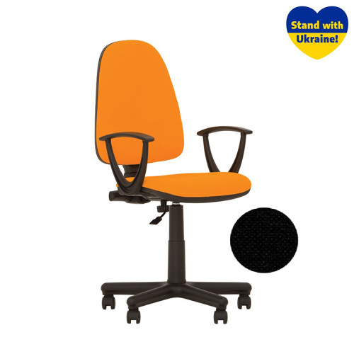 Biuro kėdė NOWY STYL PRESTIGE GTP, su porankiais, juoda sp.-Kėdės-Biuro baldai