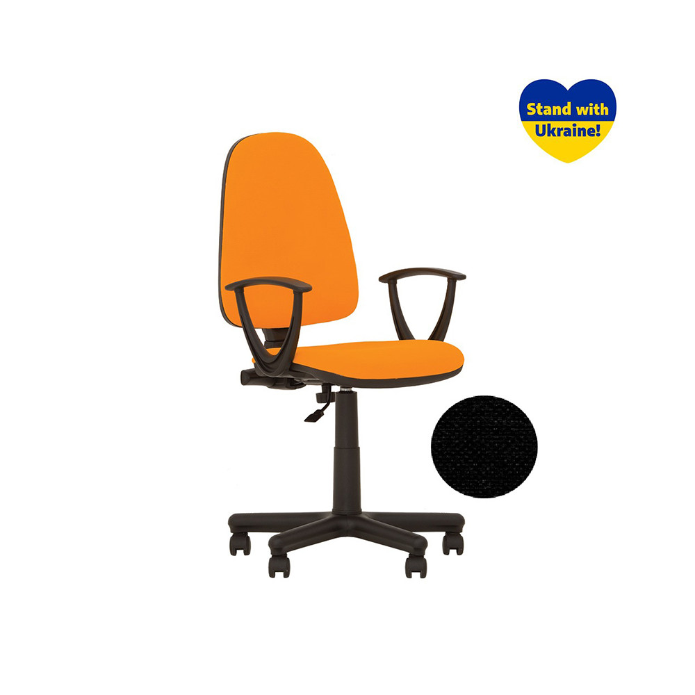 Biuro kėdė NOWY STYL PRESTIGE GTP, su porankiais, juoda sp.-Kėdės-Biuro baldai