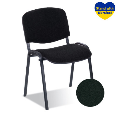 Lankytojų kėdė NOWY STYL ISO BLACK, odos pakaitalas, V - 4, juoda sp.-Lankytojų kėdės-Kėdės