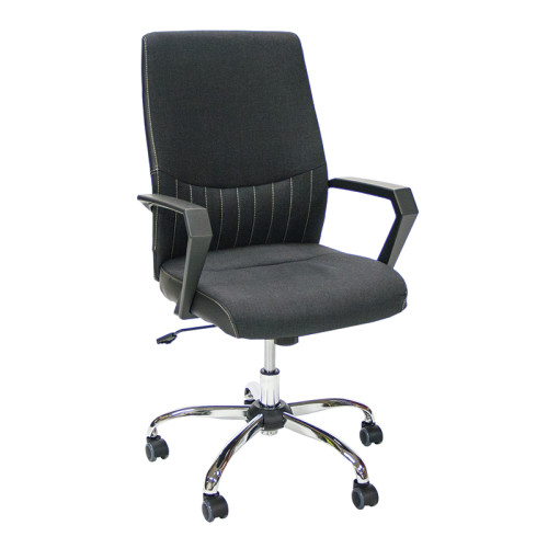 Biuro kėdė OFFICE4YOU ANGELO, su porankiais, juoda sp.-Kėdės-Biuro baldai